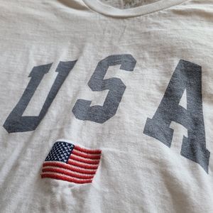 J. Galt USA embroidered flag tee